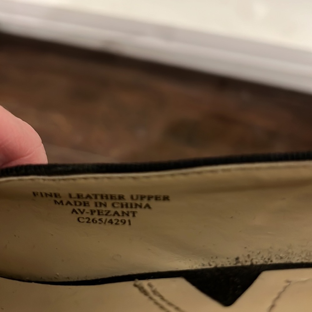 Adrienne Vittadini Leather Suede Penny Loafer Heels - Picture 8 of 9